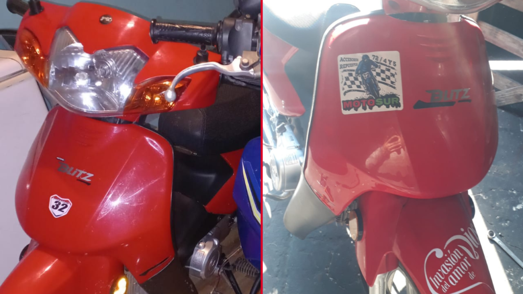MOTO ROBADA 149 Y 49