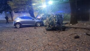 CHOQUE Y VUELCO EN 5 Y 46