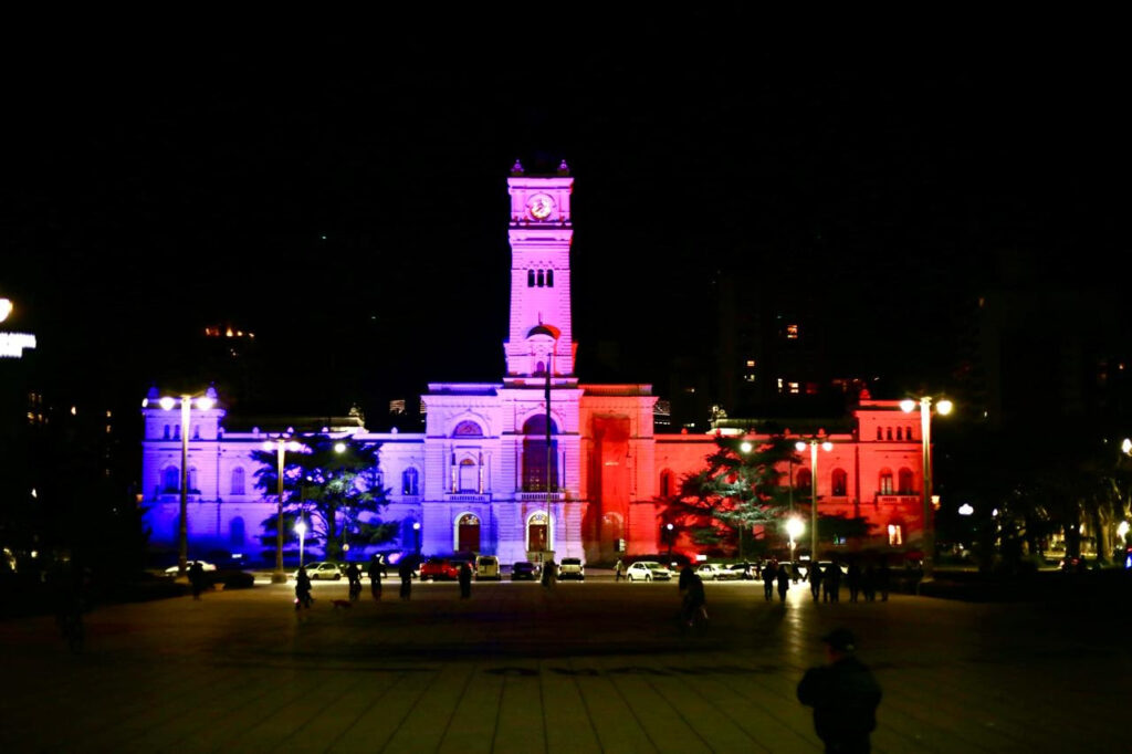 PALACIO MUNICIPAL - MUNICIPALIDAD LA PLATA NOCHE