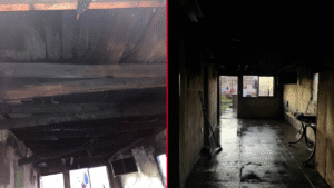 INCENDIO EN 525 ENTRE 135 Y 136