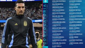 Lionel Scaloni y los convocados