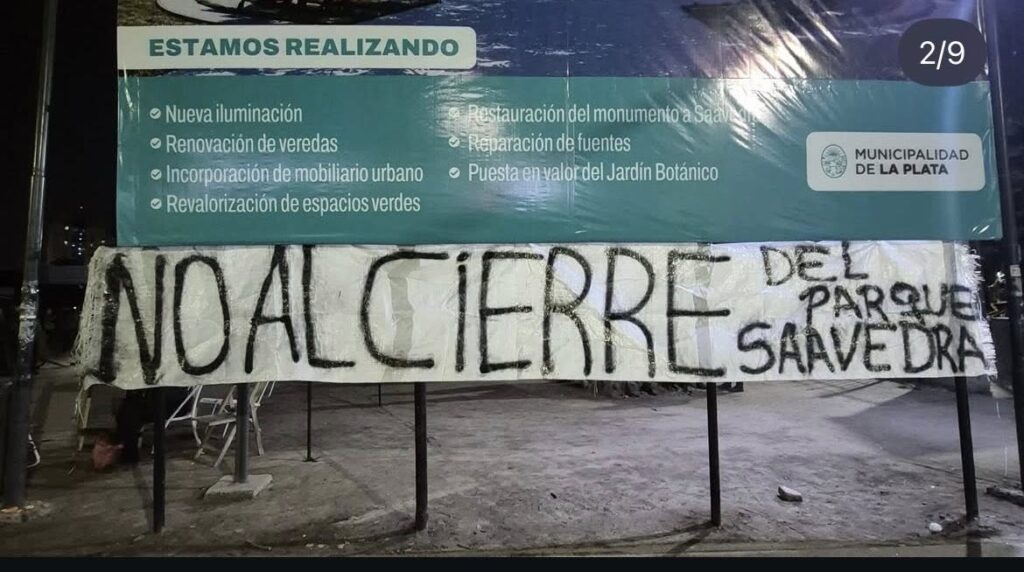 PARQUE SAAVEDRA -RECLAMO FERIANTES