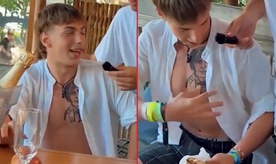 TATUAJE - MILEI - JOVEN - REDES - VIRA L