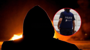 DETENIDO - ALTOS DE SAN LORENZO - POLICIAS HERIDOS