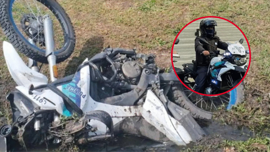 POLICIAS HERIDOS CHOQUE ROMERO