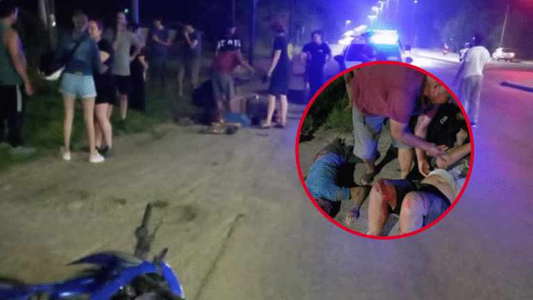 ACCIDENTE ENTRE MOTO Y CAMIONETA EN 44 Y 229