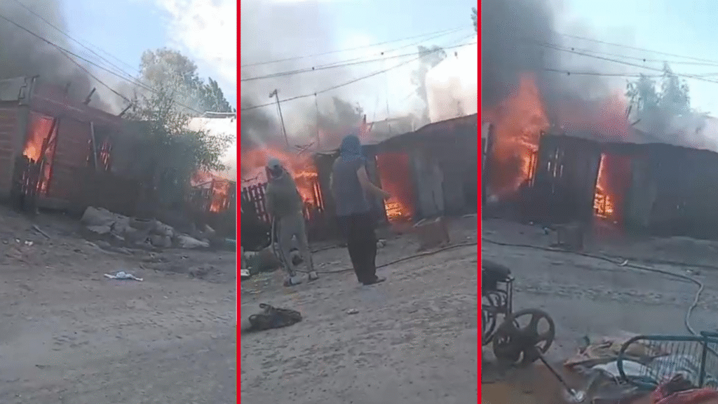 INCENDIO EN 243 Y 52