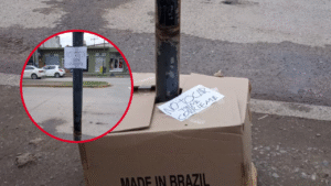 POSTE ELECTRIFICADO PELIGRO - 197 Y 45 OLMOS