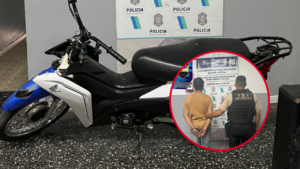 DETENIDO MOTO ROBADA