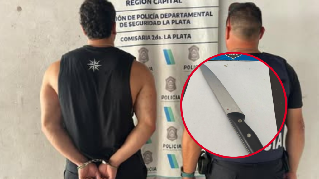 DETENIDO POR AMENAZAR CON UN CUCHILLO
