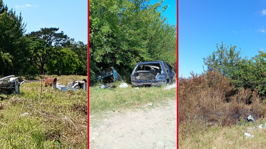 DENUNCIAN AUTOPARTES ABANDONADAS EN EL BARRIO CRISTO REY