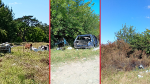 DENUNCIAN AUTOPARTES ABANDONADAS EN EL BARRIO CRISTO REY