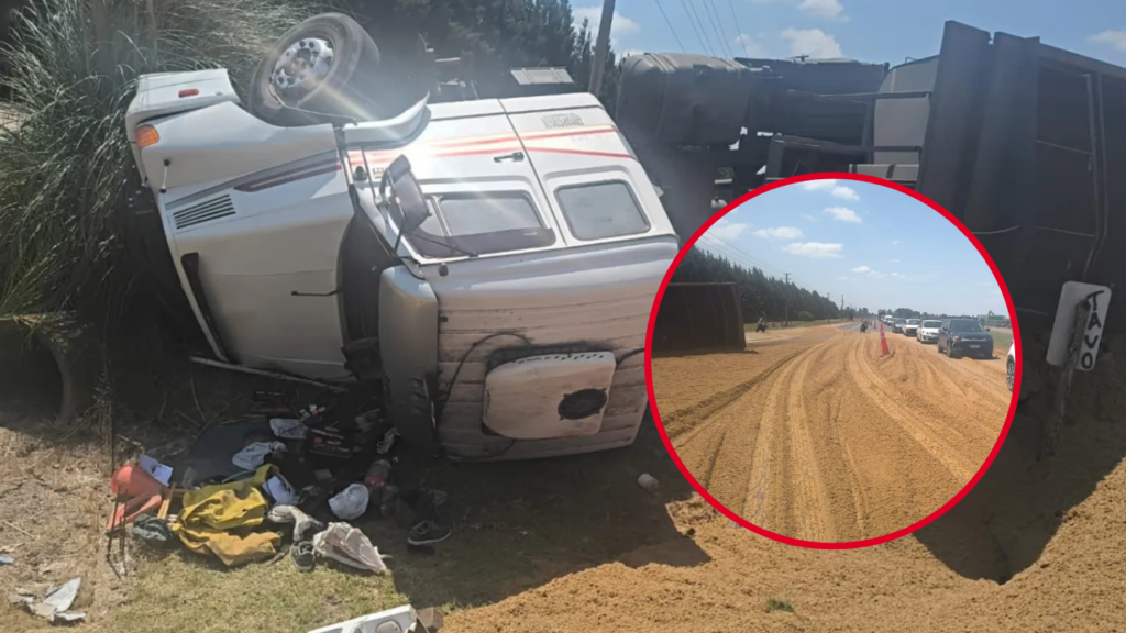 VUELCO EN RUTA 2 KM 61