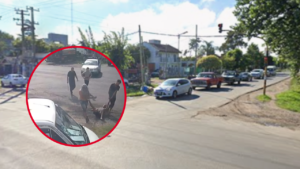 66 Y 155 VECINOS ARRASTRARON A UN LADRÓN