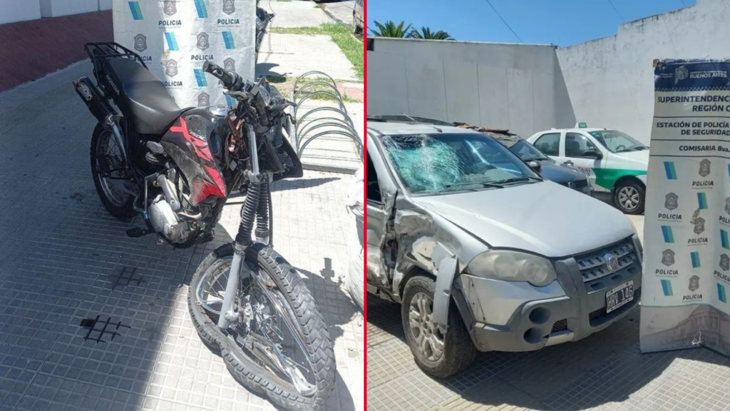 ACCIDENTE 80 ENTRE 13 Y 14 AUTO MOTO