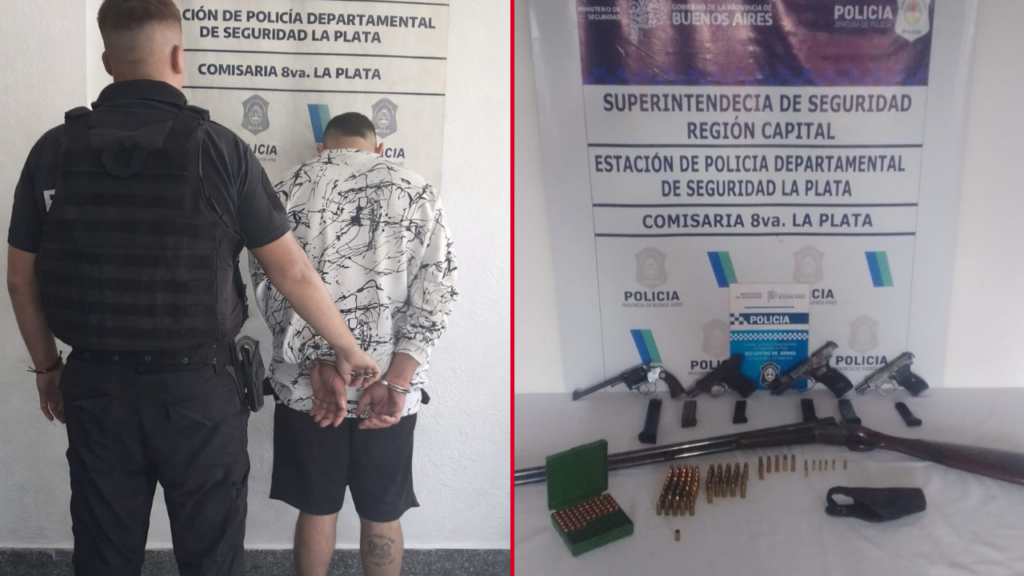 DETENIDO POR DISPARAR EN LA VÍA PÚBLICA