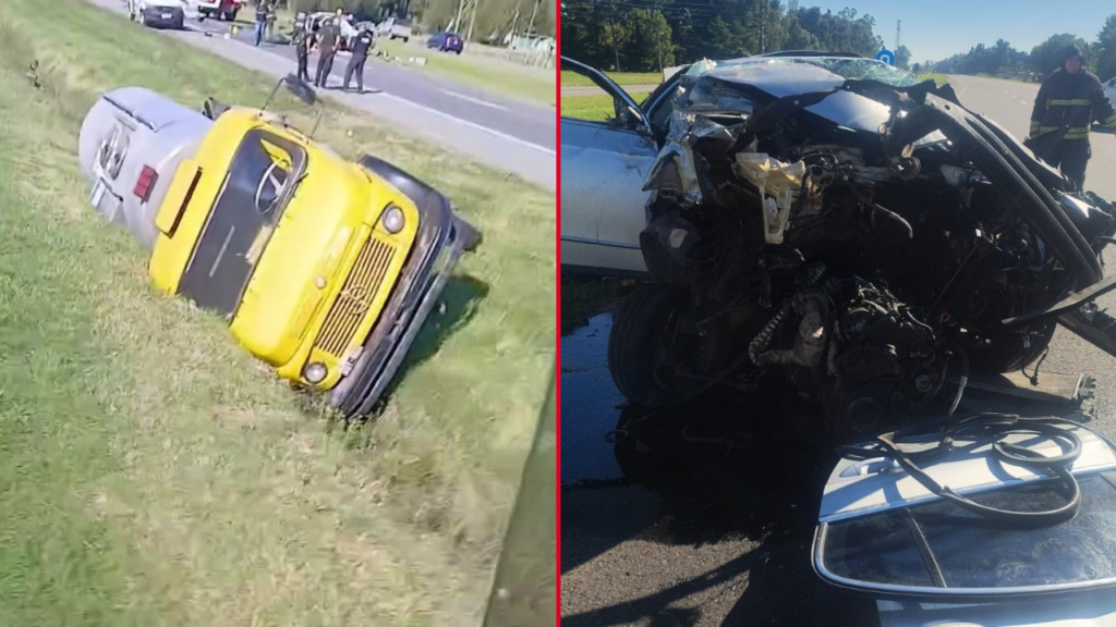 ACCIDENTE RUTA 2 KM 43 CAMIÓN AUTO