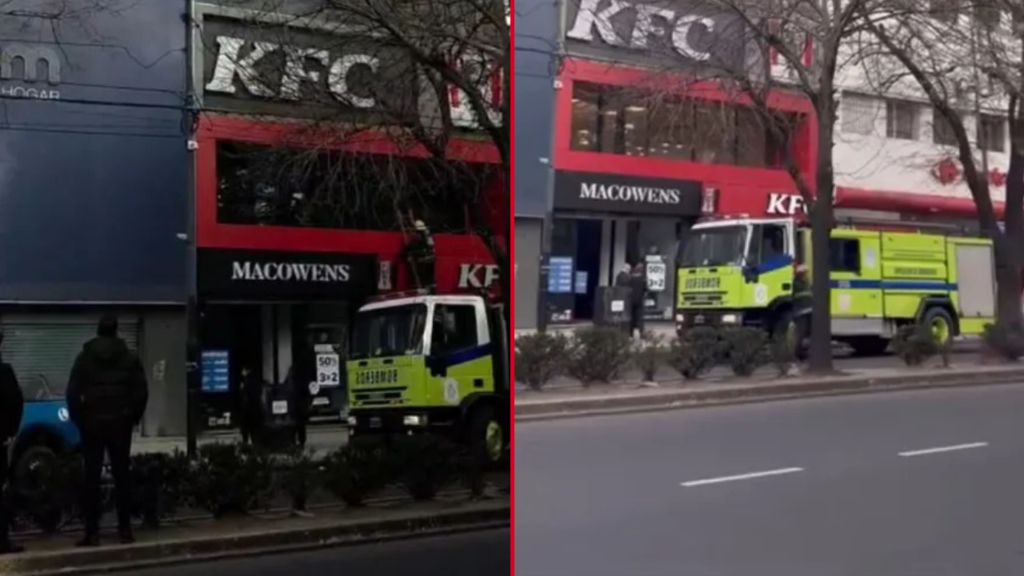AVENIDA 7 - LOCAL KFC - INCENDIO- BOMBEROS