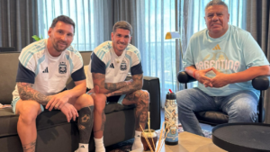 CHIQUI TAPIA, MESSI Y DE PAUL