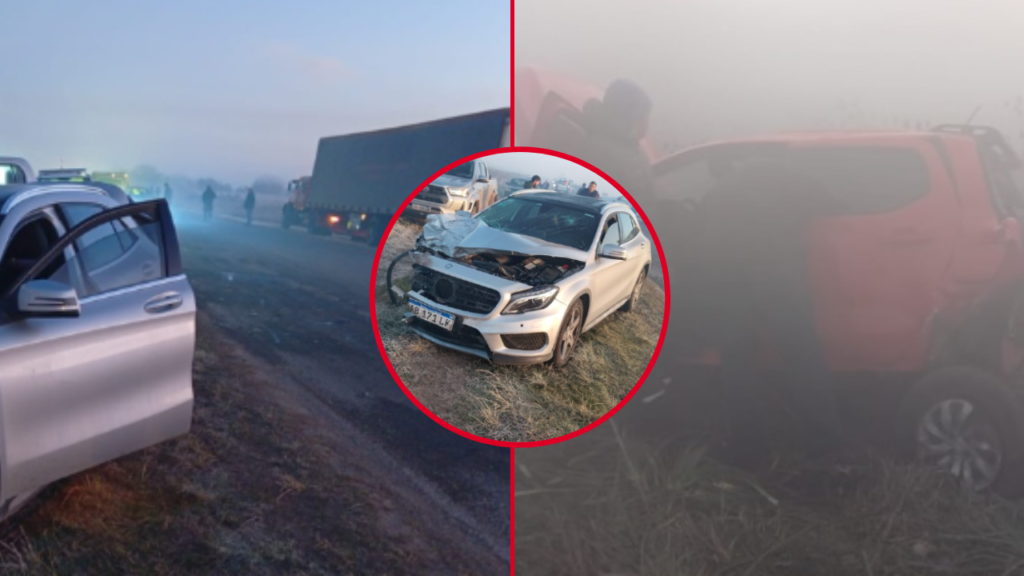 CHOQUE EN CADENA - POBLET - RUTA 36 - NIEBLA
