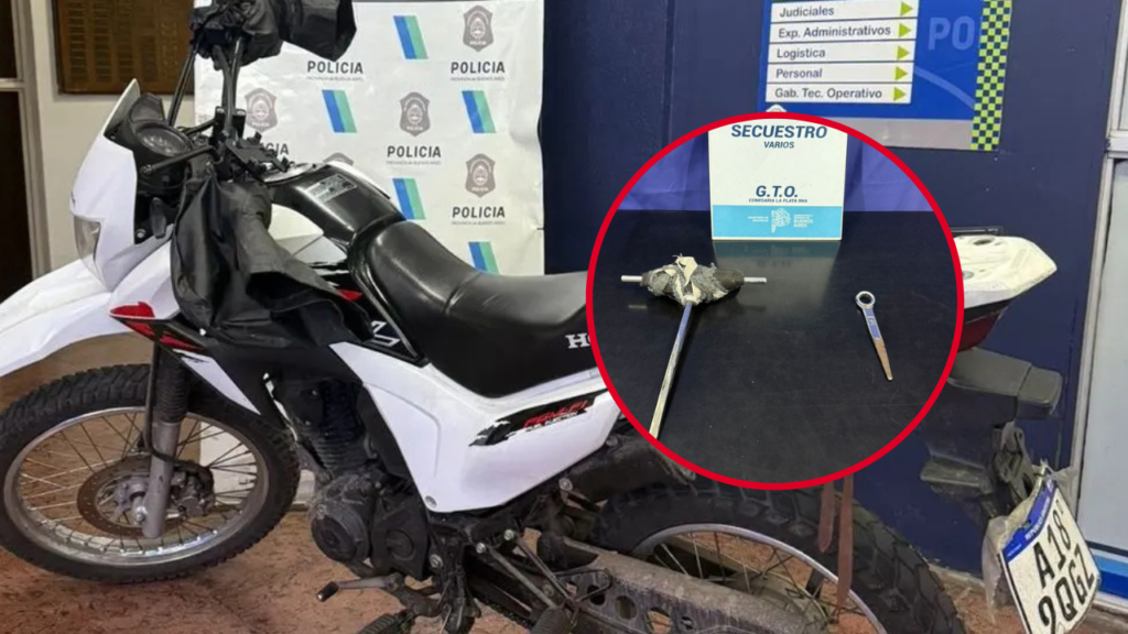 MENOR DETENIDO POR EL ROBO DE UNA MOTO