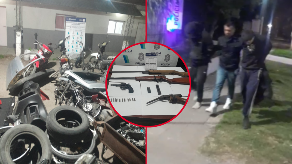 operativo-detenidos-city-bell-comisaría-decima-banda-autopartes-armas