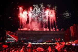 Estudiantes festejo