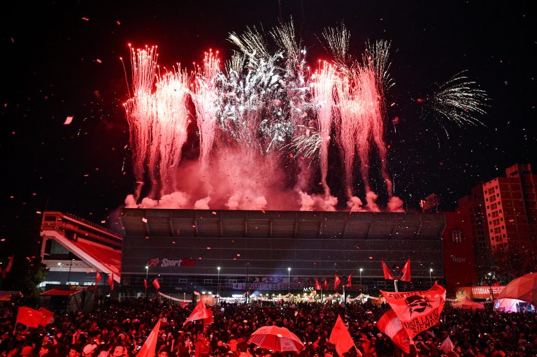 Estudiantes festejo