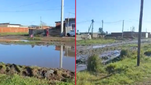 Una postal del abandono vecinos reclaman por la calle 79 entre 149 y 150
