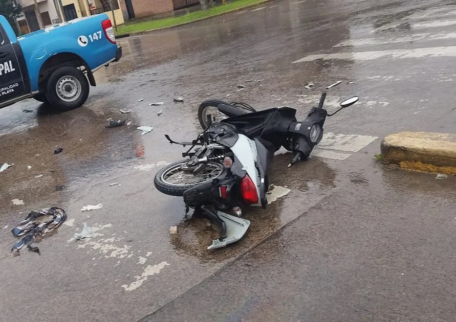 accidente-gonnet-motociclista-herida