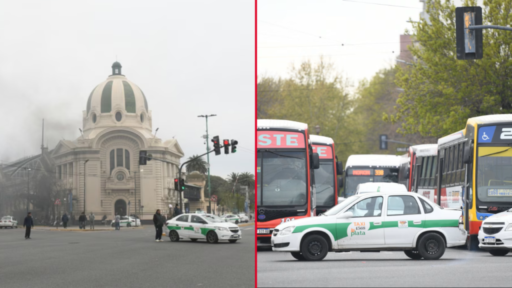 corte-transito-taxistas-la-plata-protesta