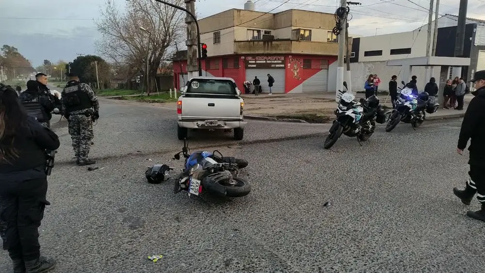 moto accidente en romero