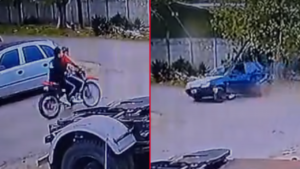 Dos adolescentes quedaron en estado crítico tras un violento choque entre una moto y un auto - VILLA ELISA