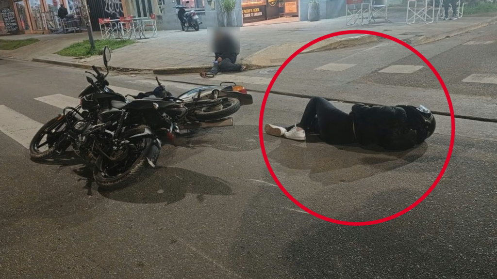 Dos motociclistas terminaron en el hospital tras un fuerte choque en 32 y 136