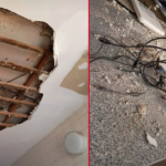 Se desprendió parte del techo en el Hospital San Martín y quedó fuera de servicio el sector de laboratorios