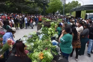 PRODUCTORES SE MOVILIZARON A LA MUNICIPALIDAD