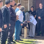 Con un cordón de honor, se retiró una inspectora de la Unidad 10 tras 29 años de servicio