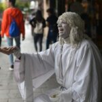 Murió Sergio Montero, la estatua viviente que se convirtió en una postal de la ciudad